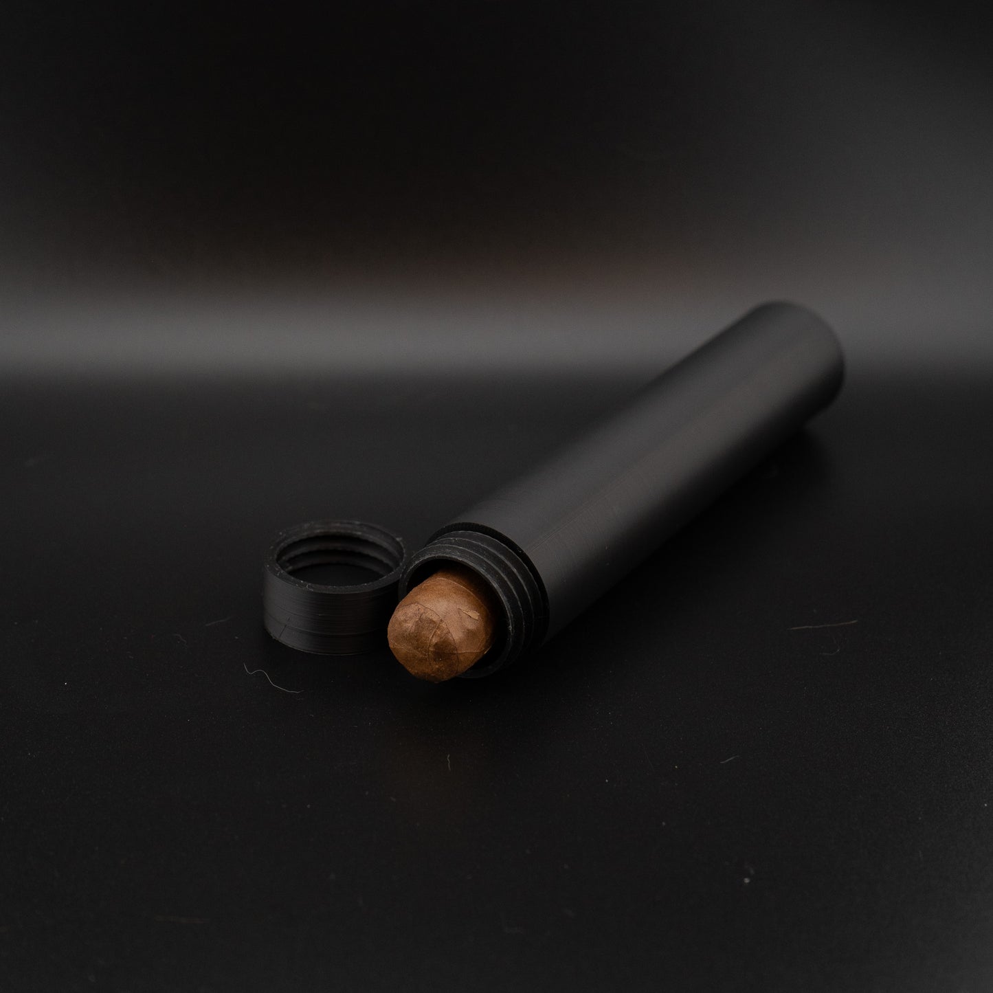 Cigar Case / Matte Black / Single / Double