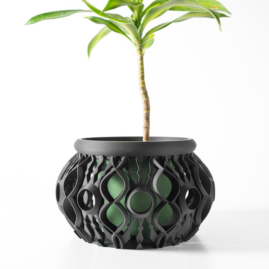 Lyren Planter Pot & Orchid Pot Hybrid with Drainage Tray