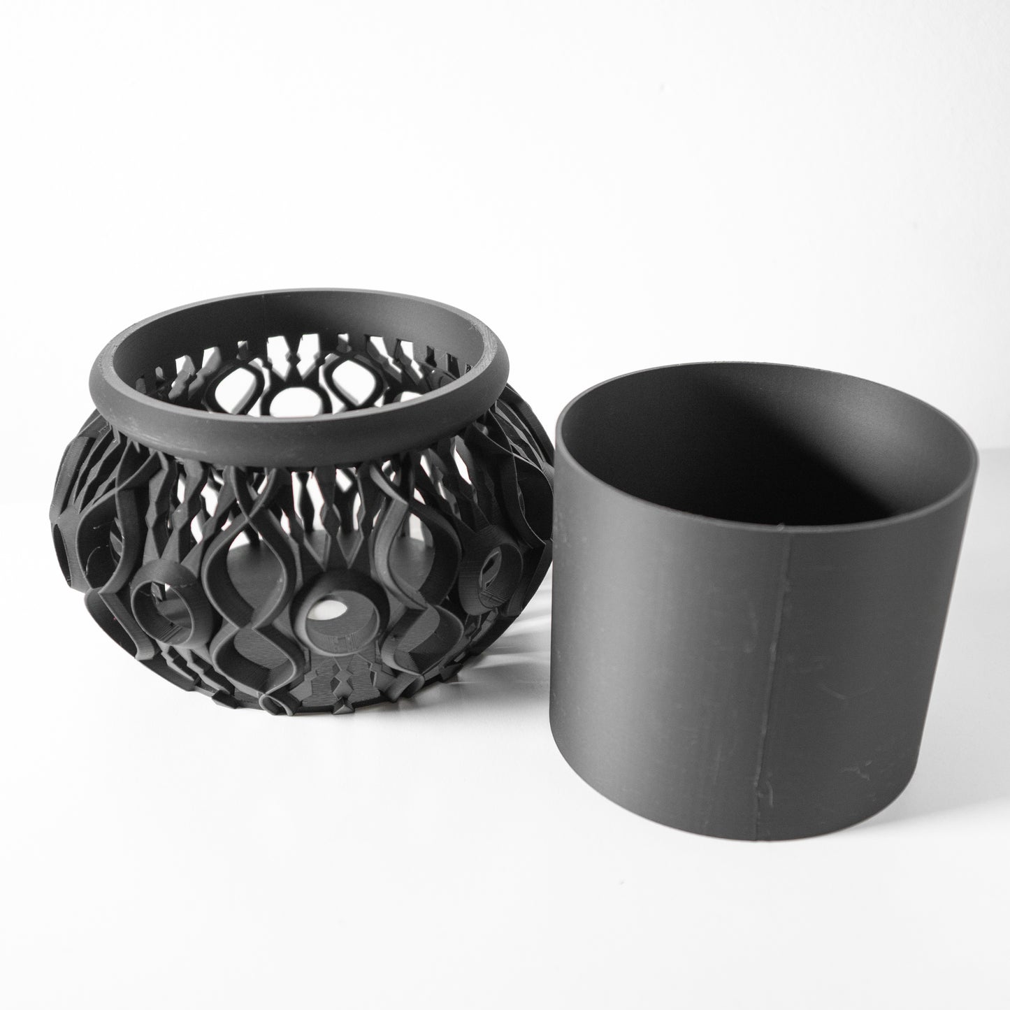 Lyren Planter Pot & Orchid Pot Hybrid with Drainage Tray