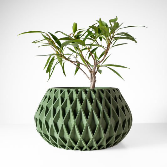 Rivio Planter Pot with Drainage Tray