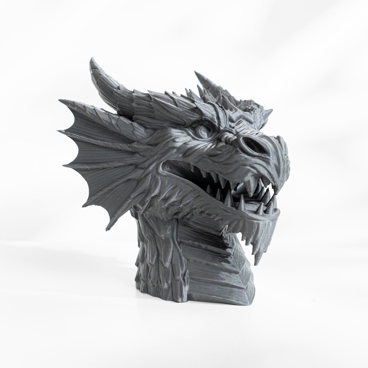 Dragon Planter Pot Bust with Drainage: Modern and Unique