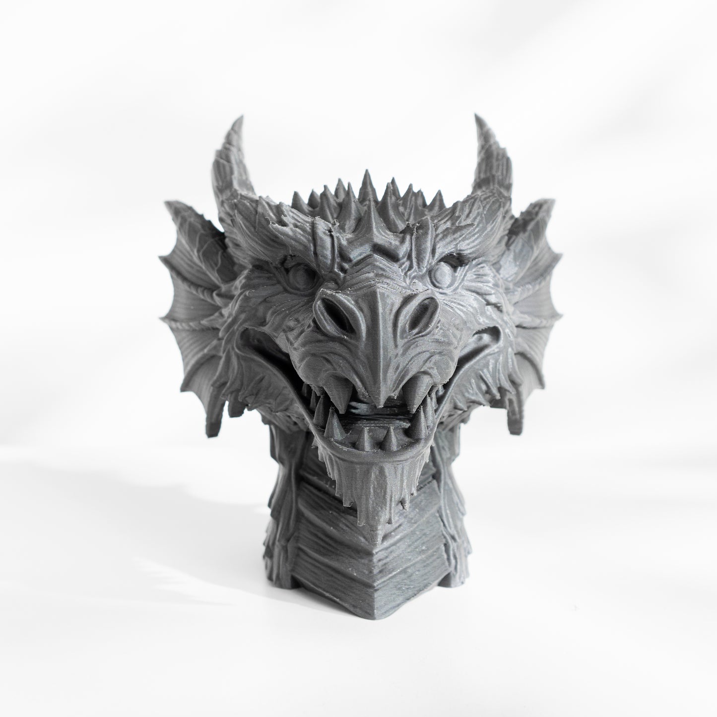 Dragon Planter Pot Bust with Drainage: Modern and Unique