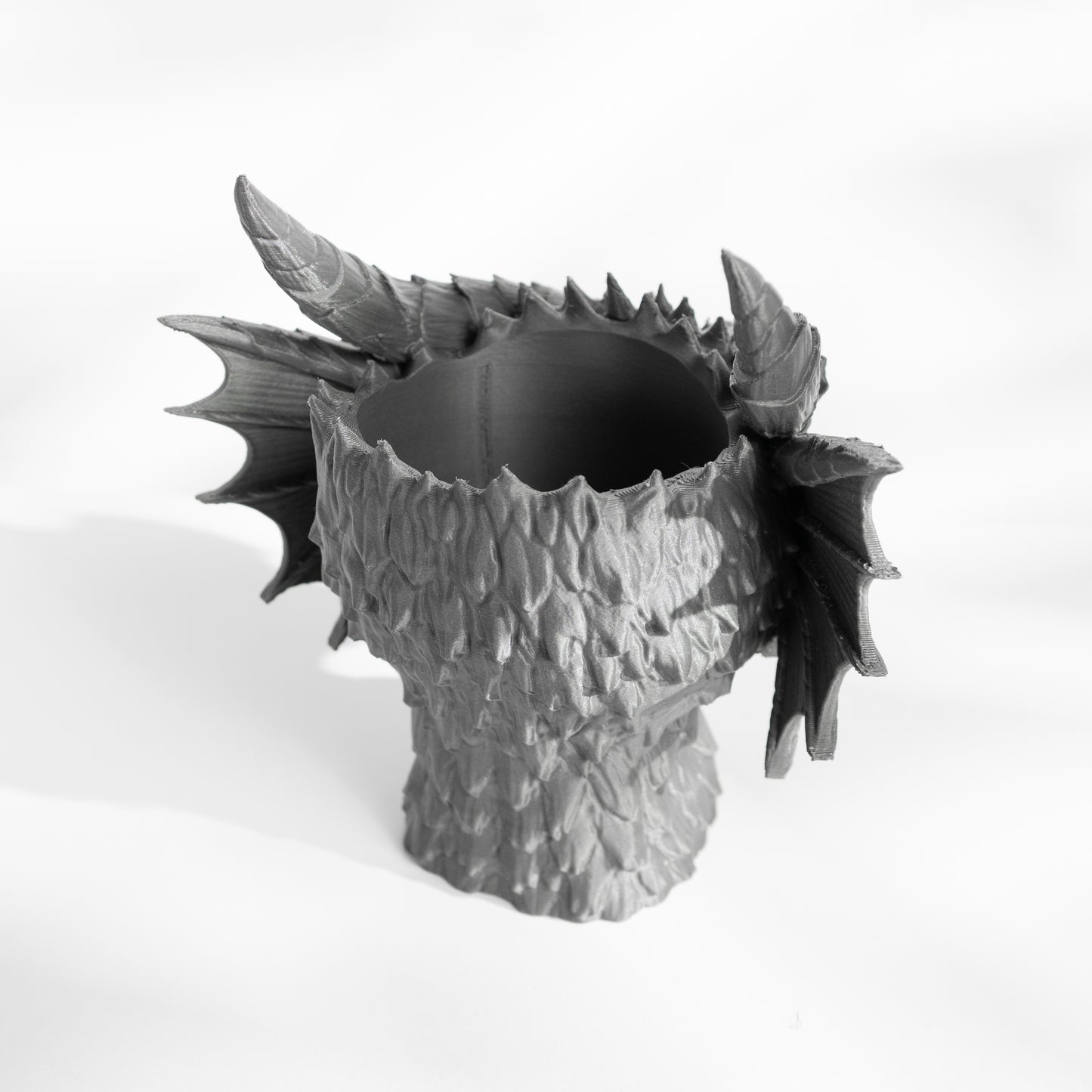 Dragon Planter Pot Bust with Drainage: Modern and Unique