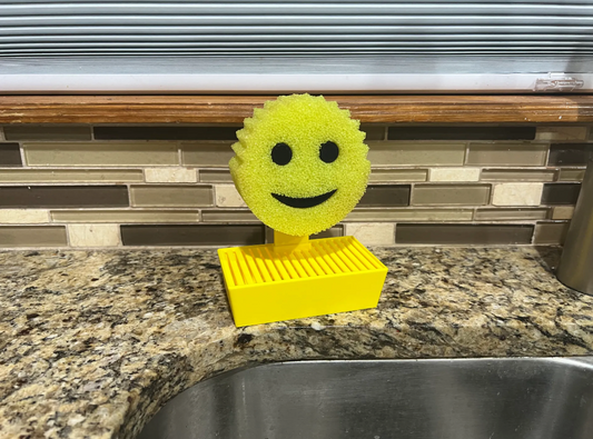 Scrub Daddy Holder w/Drain Water Catcher 3D Print