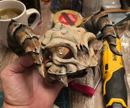 Deathclaw Cat Mask Black 3D Printed (Copy)