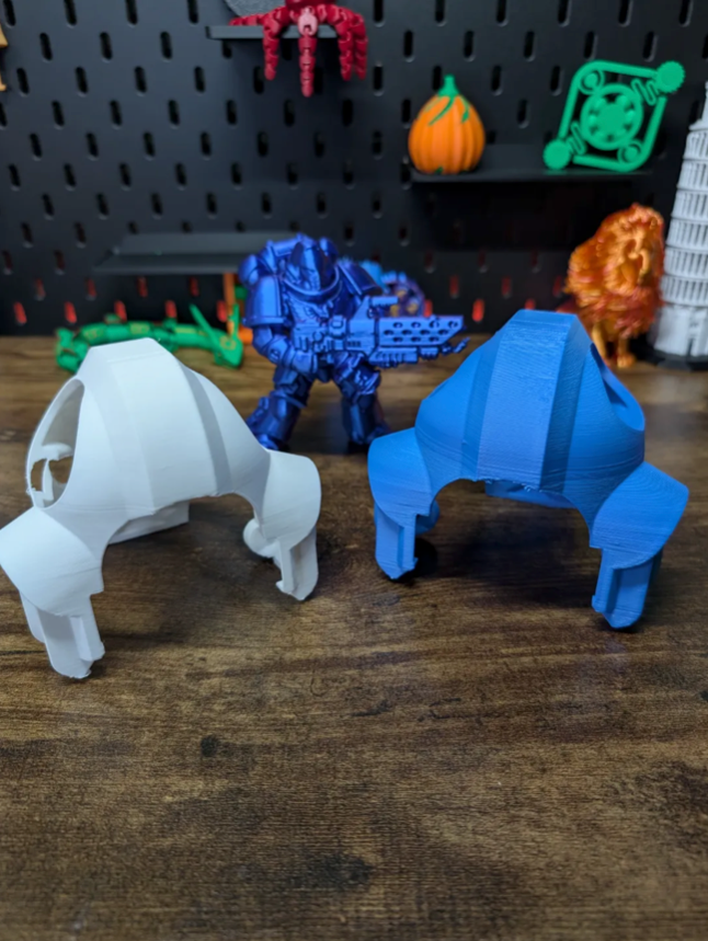 Space Marine Cat Mask For Cat [3D Printed] Black