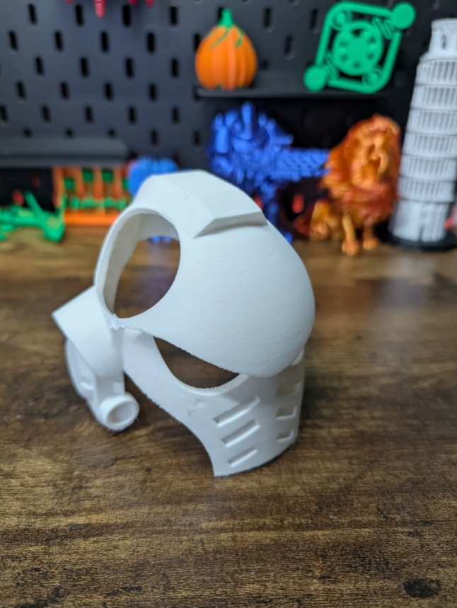 Space Marine Cat Mask For Cat [3D Printed] Black