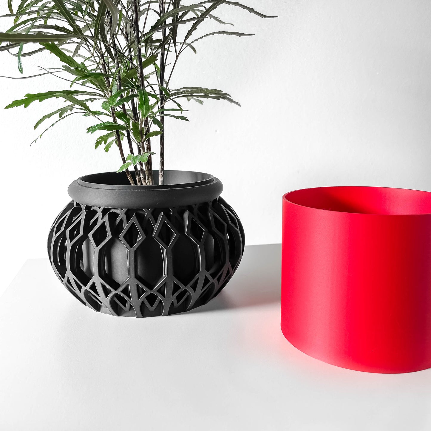 Vyre Planter Pot & Orchid Pot Hybrid with Drainage Tray